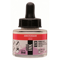 Краски жидкий акрил "Amsterdam" 821 флуоресцентный фиолетовый, 30 мл., банка