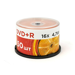 диск DVD+R 4,7 Гб запис. 16х. Mirex Cake box 50 шт. UL130013A1B