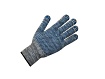 Перчатки х/б с ПВХ "Точка", 10класс, серые,  синяя точка (мин. риски) (цвет серый, ПВХ синяя точка) (Континент-Сити)