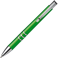 Ручка шарик/автомат "San Angelo" 0,7 мм, пласт., глянц., зеленый, стерж. синий