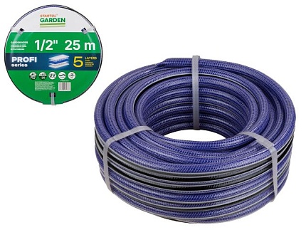 Шланг поливочный 1/2"" 25м STARTUL GARDEN PROFI (ST6038-1/2-25) (5 слоев)