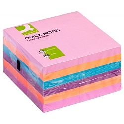 Бумага д/з на кл. осн. 76*76 мм "Q-Connect" 6шт*80 л., ассорти