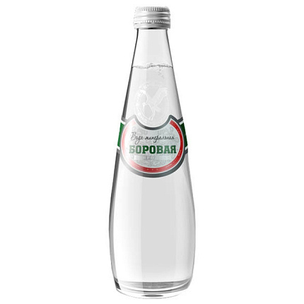 Вода минеральная "Боровая" газир., 0,33 л., стекл. бутылка
