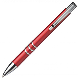 Ручка шарик/автомат "San Angelo" 0,7 мм, пласт., глянц., красный, стерж. синий