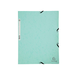 Папка на резинках 15 мм. "Aquarel" карт., зеленый