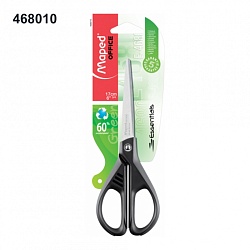 Ножницы 17 см "Essentials Green" черный/серый