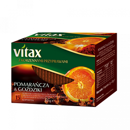 Чайный напиток "Vitax" 15*2 г., фруктовый, с вкусом груши и корицей