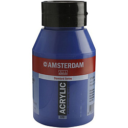 Краски акриловые "Amsterdam" 570 синий ФЦ, 1000 мл., банка