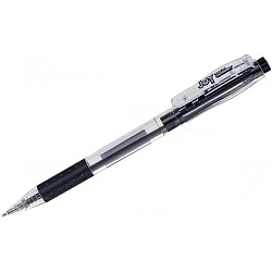 Ручка шарик/автомат "Joy" 0,7 мм, пласт., прозр., стерж. черный