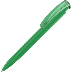 Ручка шарик/автомат "Trinity K Transparent Gum" 1,0 мм, пласт., софт., т.-зеленый, стерж. синий