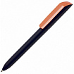 Ручка шарик/автомат "Flow Pure GOM KF" 1,0 мм, пласт., матов., черный/красный коралл, стерж. синий