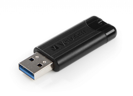 Карта памяти USB Flash 3.2 128 Gb "PinStripe Store 'n' Go" пластик, черный