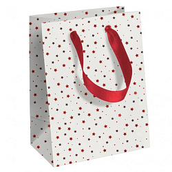 Пакет бумажный подарочный 12x4,5x13,5 см "Santa Premium"