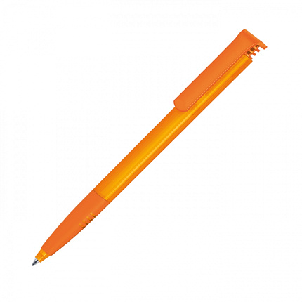 Ручка шарик/автомат "Super Hit Clear SG" 1,0 мм, пласт., прозр., оранжевый, стерж. синий