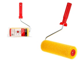 Валик поролоновый ""Структурный"" мелкопористый 180мм с ручкой 8мм STARTUL PROFI