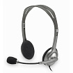 Наушники с микрофоном "Logitech Stereo Headset H110" серый