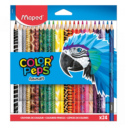 Цв. карандаши 12 шт. "Color' Peps Animal"