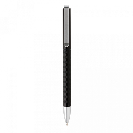 Ручка шарик/автомат "X3.1" 1,0 мм, пласт./метал., серый/серебристый, стреж. синий