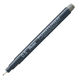 ручка капиллярная "Pointliner" 0.5 мм, серый