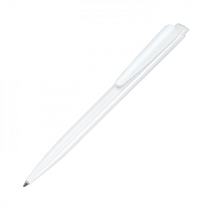 Ручка шарик/автомат "Dart Polished Basic" 1,0 мм, пласт., глянц., белый/т.-синий, стерж. синий