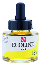 Краски жидкая акварель "ECOLINE" 205 желтый лимонный, 30 мл.