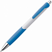 Ручка шарик/автомат "Mao" 0,5 мм, пласт., глянц., белый/синий, стерж. синий