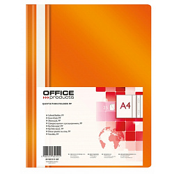Папка скоросшиватель А4 "Office Products" оранжевый