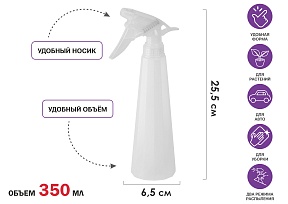 Опрыскиватель ручной 0,35л с пульверизатором, PERFECTO LINEA