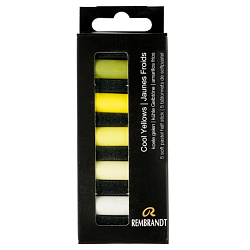 Пастель мягкая "Rembrandt Half Pastel" набор, 5 цв., холодные желтые