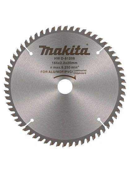 Диск пильный 185х30 мм 60 зуб.универсальный MAKITA (по алюминию,дереву,пластику)