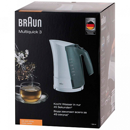 Электрочайник BRAUN WK300 белый