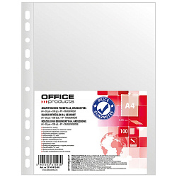 Папка карман А4, стандарт,  50 мк, 100 шт. "Office Products"