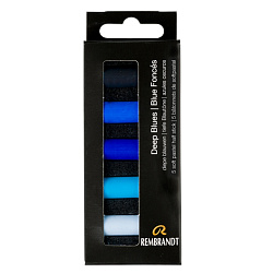 Пастель мягкая "Rembrandt Half Pastel" набор, 5 цв., темные синие