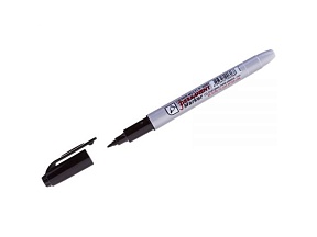 Маркер перманентный Crown ""Multi Marker Super Slim"" черный, пулевидный