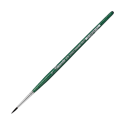 Кисть "Tintoretto Emerald" синтетика, круглая, на короткой ручке №1