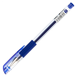 Ручка гелевая "Daily" 0,5 мм, пласт., прозр., стерж. синий