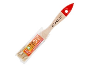 Кисть плоская 1""-25мм STARTUL STANDART+ (покраска стен и фасадов, флейцевая малярная, все типы ЛКМ, удлиненная щетина, утолщенная рукоять)