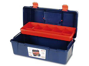 Ящик для инструмента пластмассовый 40x20,6x18,8см (с лотком) TAYG