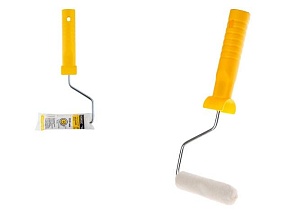 Валик "VELOURS" 15-100мм с ручкой 6мм бежевый STARTUL MASTER (ворс 4 мм, нанесение лаков на основе растворителя, велюр)