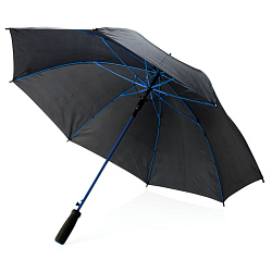 Зонт-трость п/автомат. 103 см, ручка прорезин. "P850.045" черный/синий