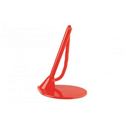 Ручка шарик. на подставке "Standup" 1,0 мм, пласт., глянц., красный, стерж. синий