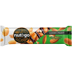 Батончик "Nut & Go" 36 гр., миндальный с арахисом