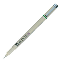 ручка капиллярная "Pigma Micron" - 0.5мм, зелёный