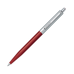 Ручка шарик/автомат "Point metal" 1,0 мм, пласт./метал., бордовый/серебристый, стерж. синий