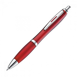 Ручка шарик/автомат "Moscow" 0,7 мм, пласт./метал., бордовый, стерж. синий