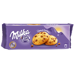 Печенье "Milka" 168 гр., с кусочками молочного шоколада 