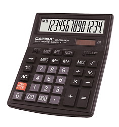 Кальк. наст. 14р. CD-2698-14DM Catiga черный, пласт., 200*154*36 мм