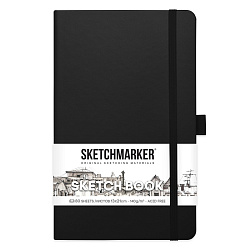 Скетчбук "Sketchmarker" 13*21 см, 140 г/м2, 80 л., черный