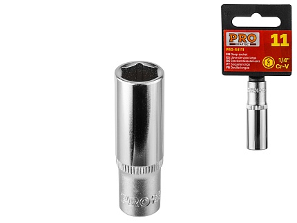 Головка 1/4"" 10мм 6гр. глубокая PRO STARTUL (PRO-54110)