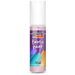 Краски д/текстиля "Pentart Fabric paint" розовый, 20 мл, банка
